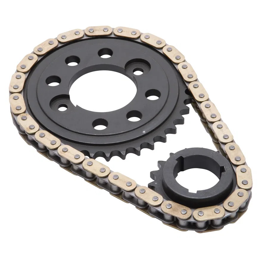 Edelbrock 7840, Performer-Link Adjustable True-Roller Timing Chain Set for Buick