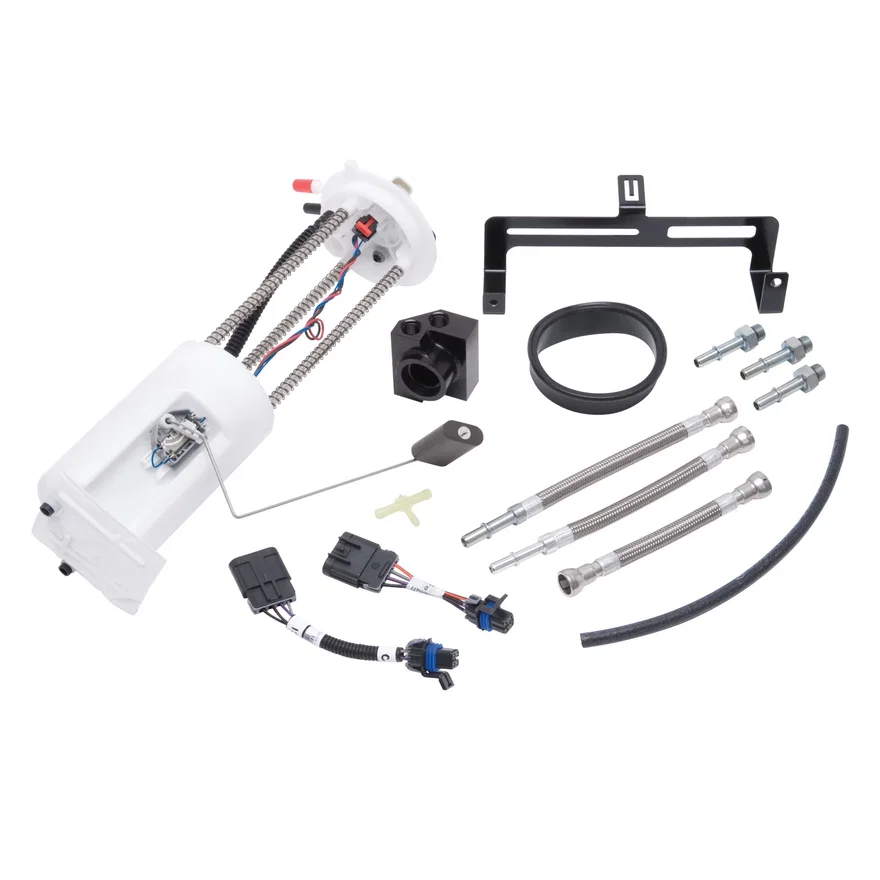 Edelbrock 15773, E-Force Supplemental Fuel Pump Kit 2003-07 1500 Trucks - Return Fuel System
