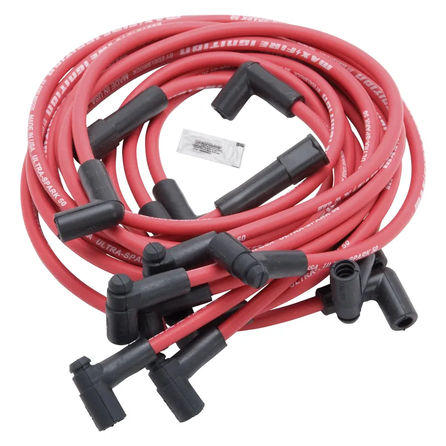 Edelbrock 22713, Max-Fire (Ultra-Spark 50) 1978-86 Small-Block Chevy Spark Plug Wire Set
