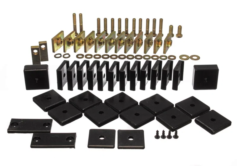 Energy Suspension 8.4104G, Toy Land Cruiser Body Mount Set - Black