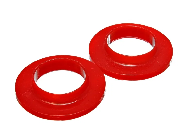 Energy Suspension 9.6118R, Universal 2 1/8in ID 3 3/4in OD 3/4in H Red Coil Spring Isolators (2 per set)