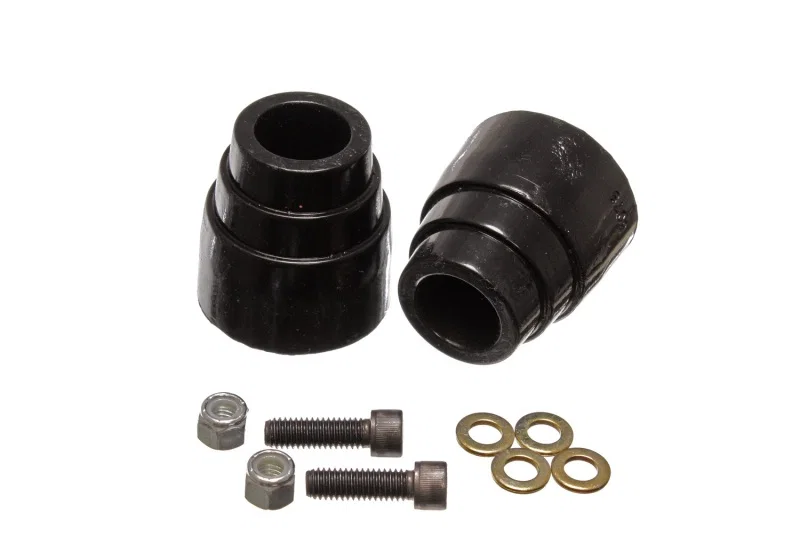 Energy Suspension 9.9156G, 00-04 Ford Excursion 4WD Black Front Axle Bump Stop Set