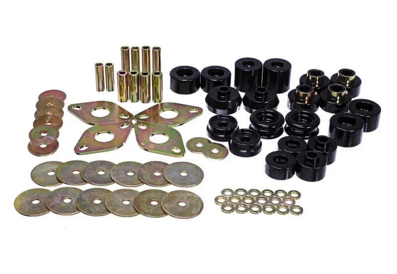 Energy Suspension 8.4110G, 00-02 Toyota 4-Runner 2WD/4WD Black Body Mount Bushing Set