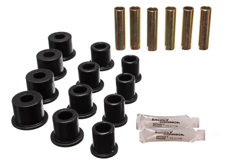 Energy Suspension 4.2134G, Rear Spring Bushings - Black