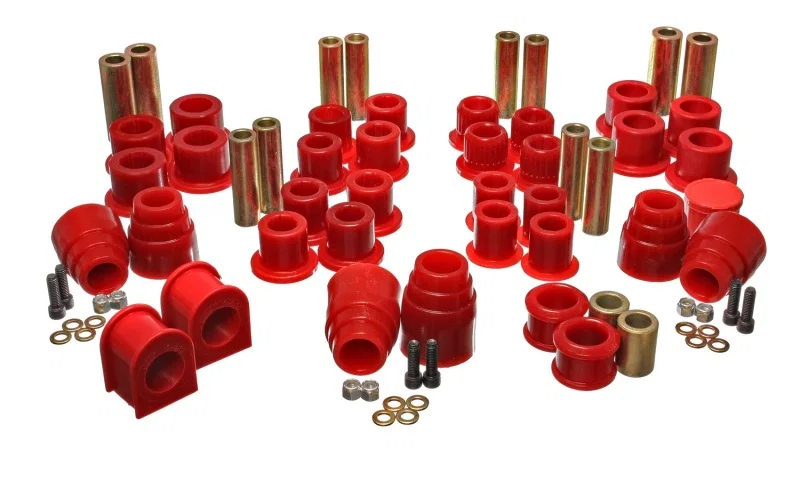 Energy Suspension 4.18120R, 00-04 Ford Excursion 4WD Red Hyper-flex Master Bushing Set