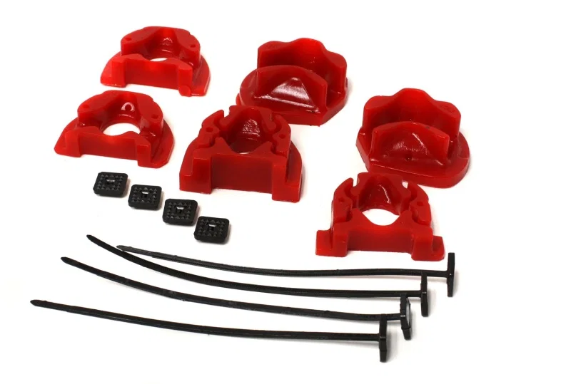 Energy Suspension 16.1105R, 92-00 Honda Civic (Except 99-00 Si) / 93-97 Del Sol Red Motor Mount Inserts (Manua
