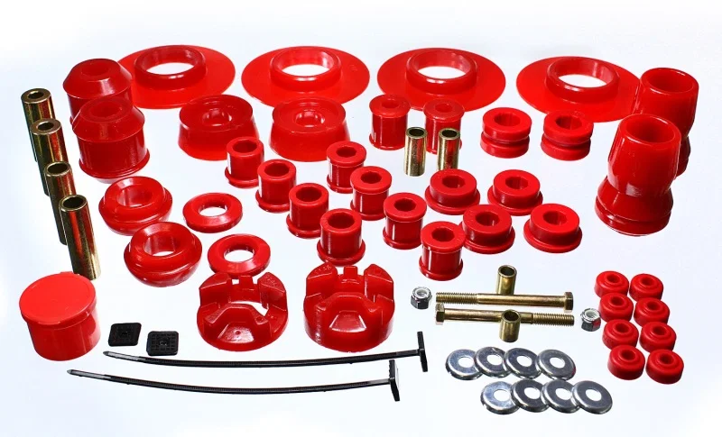 Energy Suspension 5.18108R, 01-05 Chrysler PT Cruiser FWD Red Hyper-flex Master Bushing Set