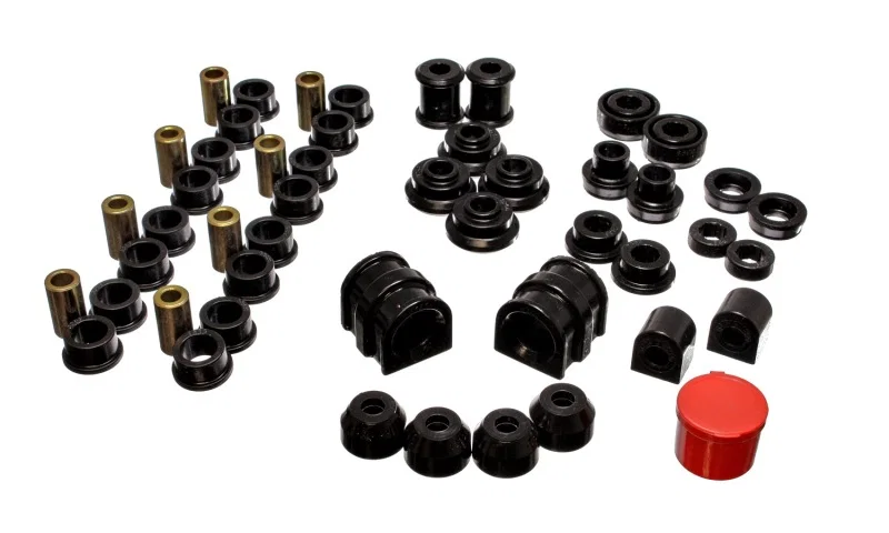 Energy Suspension 18.18101G, 91-02 Saturn S Series Coupe/Sedan/Wagon Black Hyper-Flex Master Bushing Set