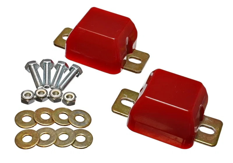 Energy Suspension 4.9103R, 00-04 Ford Excursion / 99-04 F-250 Super Duty 4WD Red Front Axle Bump Stop Set