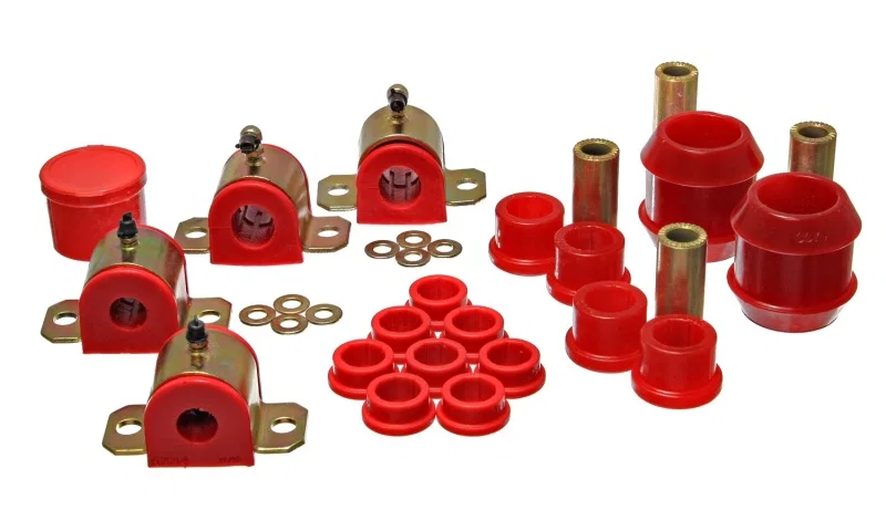 Energy Suspension 8.18106R, 00-05 Toyota Celica Red Hyper-Flex Master Bushing Set