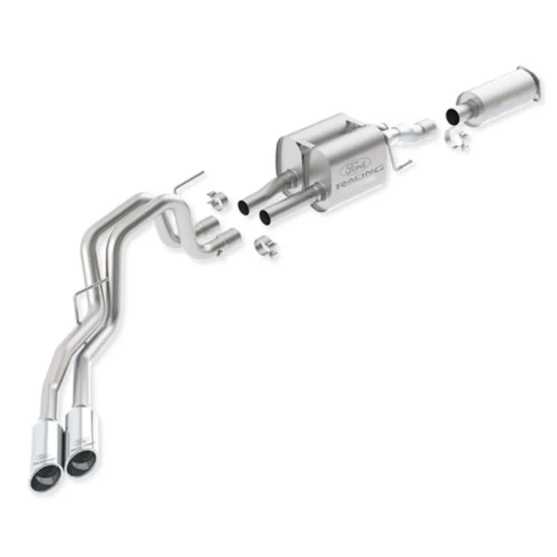 Ford Racing M-5200-F15R145C, 2011-2014 F-150 SVT Raptor 6.2L Cat-Back Touring Exhaust System 145-inch WB