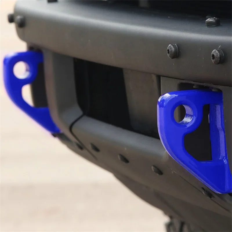 Ford Racing M-18954-BB, 2021+ Bronco Front Bumper Tow Hooks - Blue (Pair)