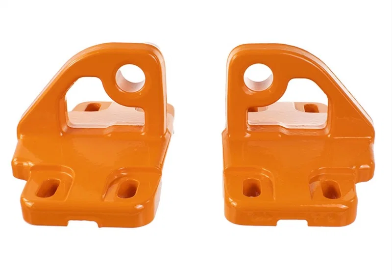 Ford Racing M-18954-BO, 2021+ Bronco Front Bumper Tow Hooks - Orange (Pair)
