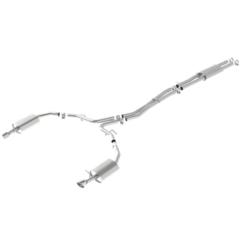 Ford Racing M-5200-SHOTC, 10-17 Taurus Sho Cat-Back Touring Exhaust System - Chrome Tips