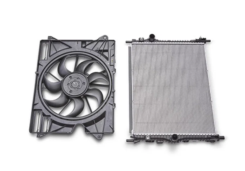 Ford Racing M-8005-DH, 2024+ Ford Mustang Dark Horse Radiator w/ Fan