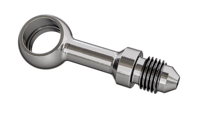 Goodridge P592-03-04C, Straight Banjo Adaptor for 7/16 Bolt