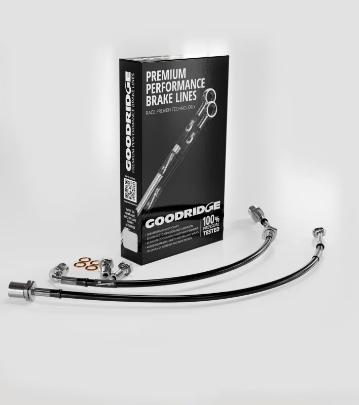 Goodridge 21079F, 00-02 Toyota Celica Stainless Steel Front Brake Lines