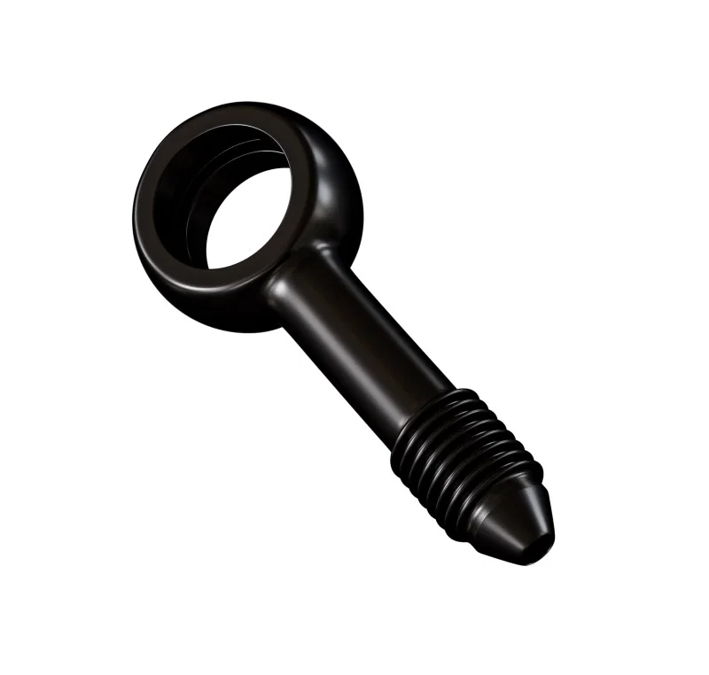 Goodridge PB592-03CBK, Straight Banjo Adaptor for 3/8 or M10 Bolt