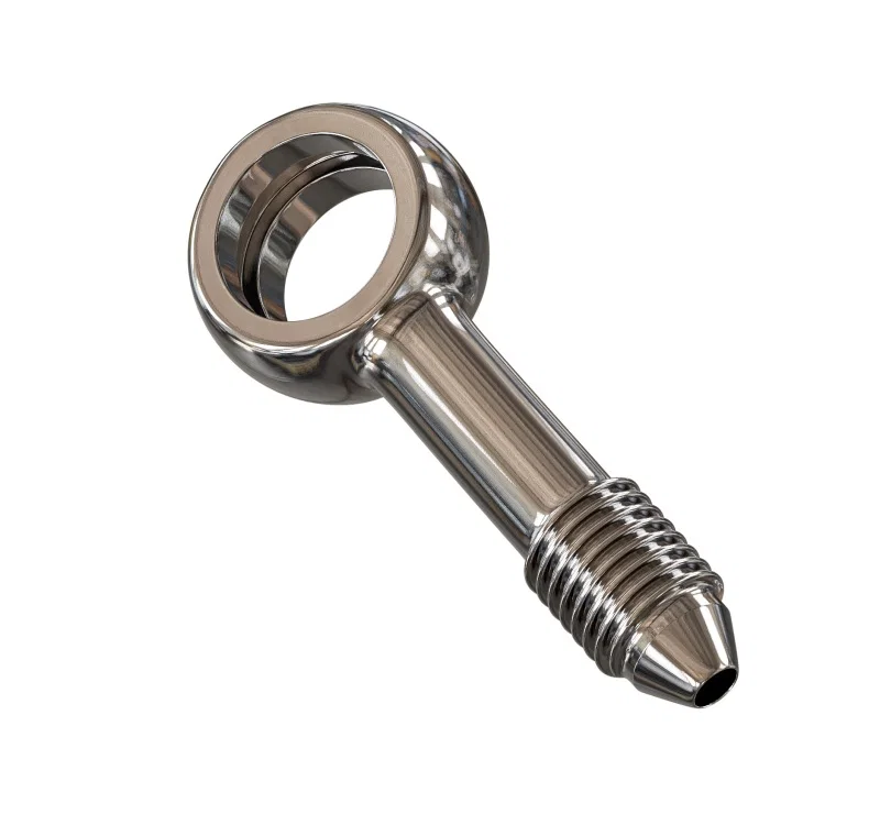 Goodridge PB592-03-04C, Straight Banjo Adaptor for 7/16 Bolt