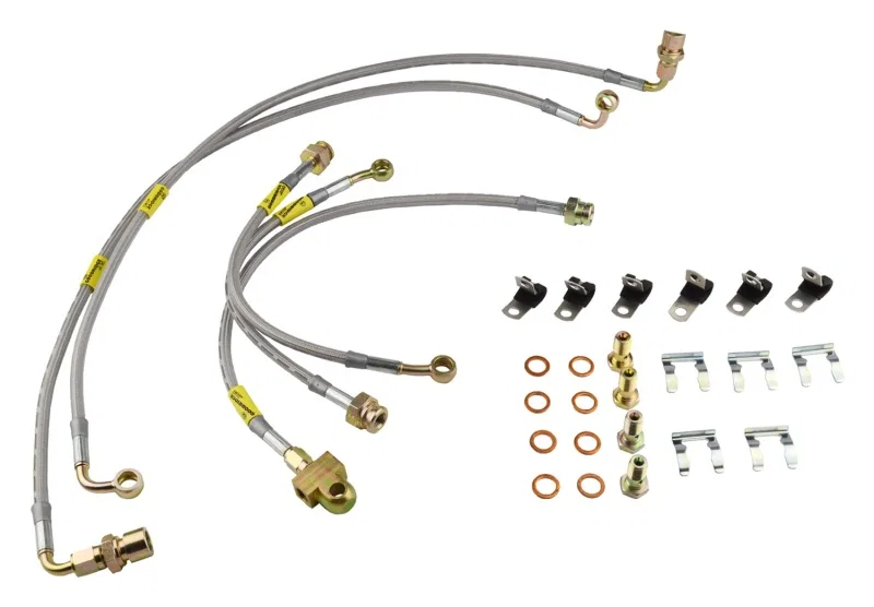 Goodridge 14175, 00-06 Chevrolet Tahoe (w/Rear Disc w/o Stabila Trak) Stainless Steel Brake Line Kit