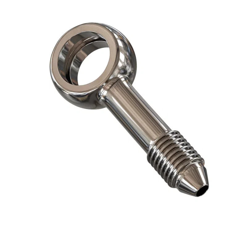 Goodridge PB592-03C, Straight Banjo Adaptor for 3/8 or M10 Bolt