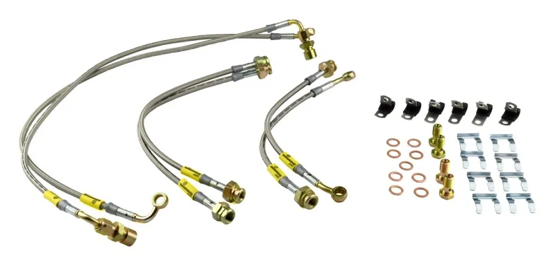 Goodridge 14196, 00-06 Chevrolet Tahoe (Rear Disc w/ Stabila Trak) Stainless Steel Brake Line Kit