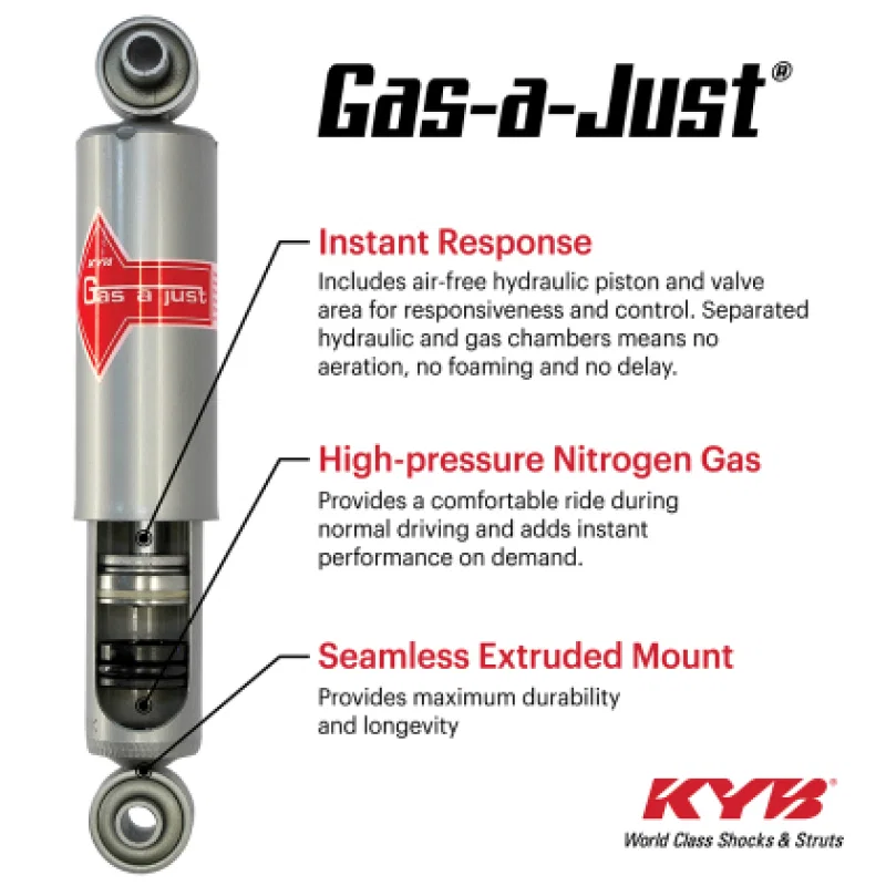 KYB 5540041, 03-09 Toyota 4Runner (Exc. X-Reas, Adj Susp.) Gas-A-Just Shock - Rear