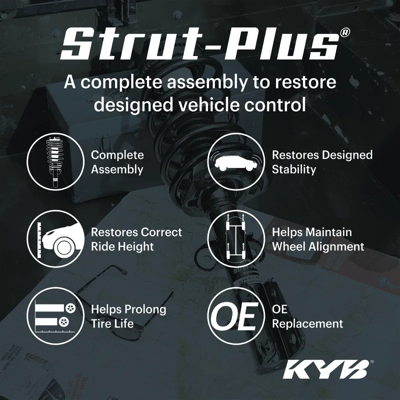 KYB SR4768, 11-15 Chevrolet Volt Strut-Plus Assembly - Front Left