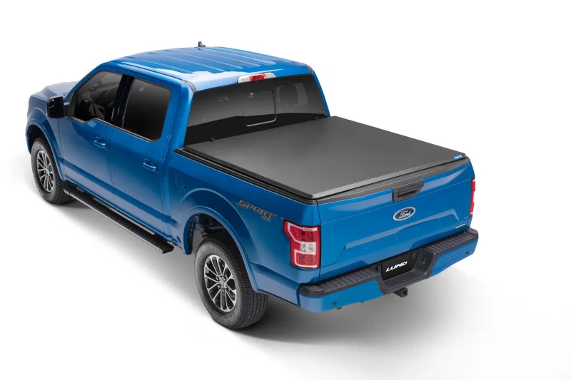 LUND 969355, 09-14 Ford F-150 Styleside (5.5ft. Bed) Hard Fold Tonneau Cover - Black