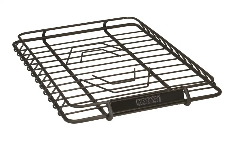 LUND 601011, Universal 39in X 45.125in Roof Rack Cargo Basket - Black