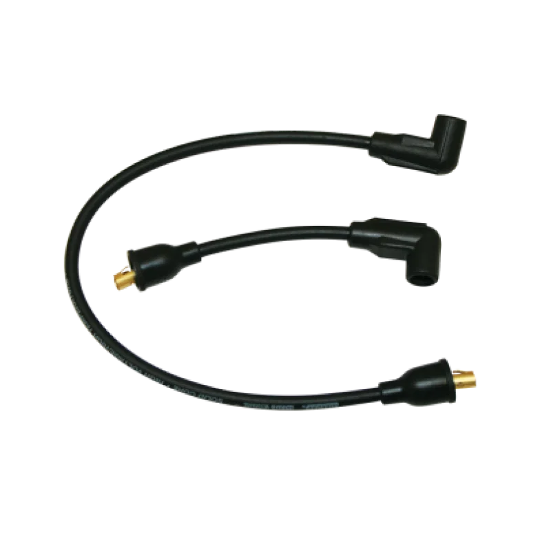 Moroso 27289, 65-78 Harley-Davidson FL/FX Solid Stainless Core Wire Set - Black