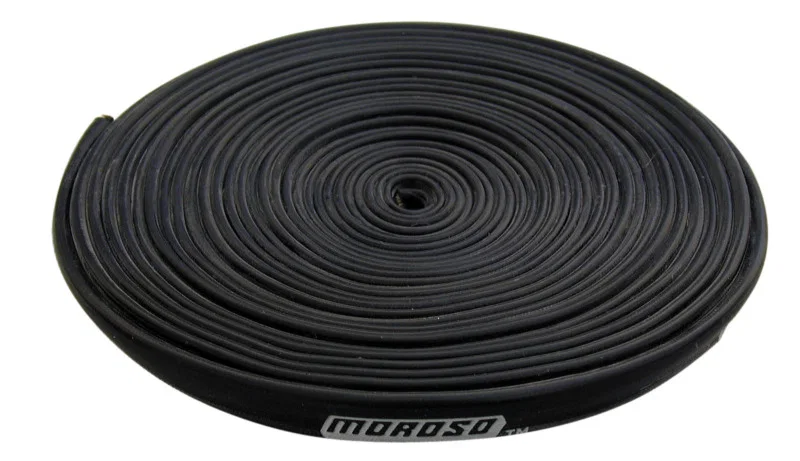 Moroso 72004, Insulated Spark Plug Wire Sleeve - 8mm - Black - 25ft Roll