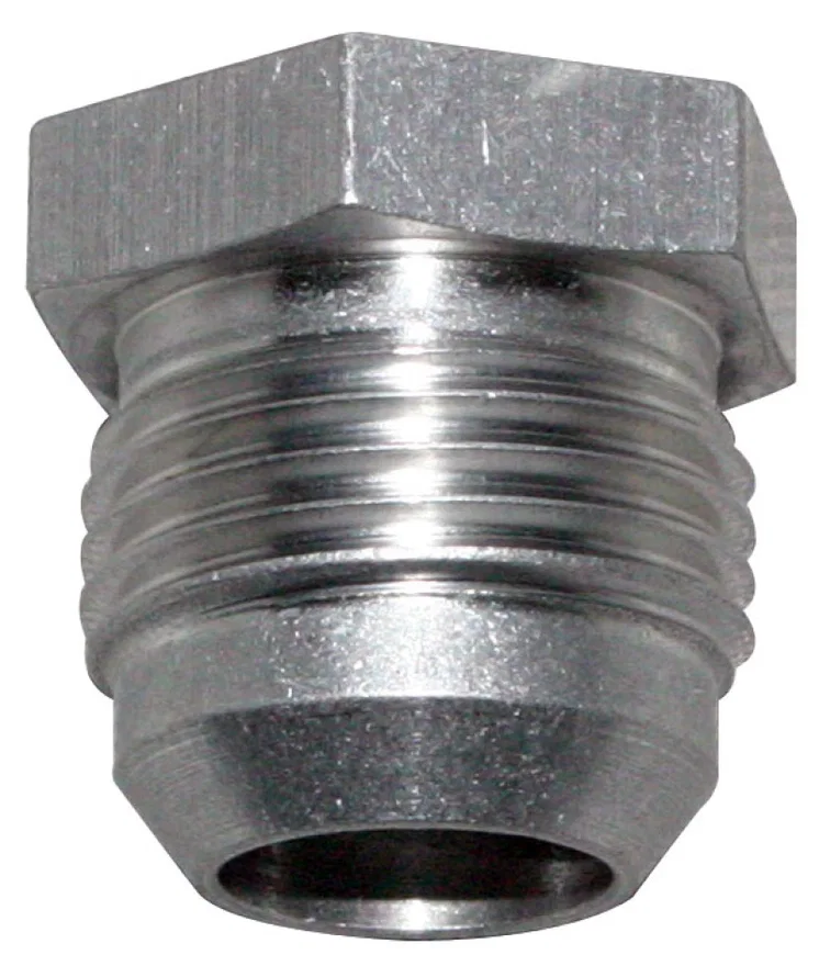 Moroso 22715, 12An Male Weld-On Bung - Aluminum - Single