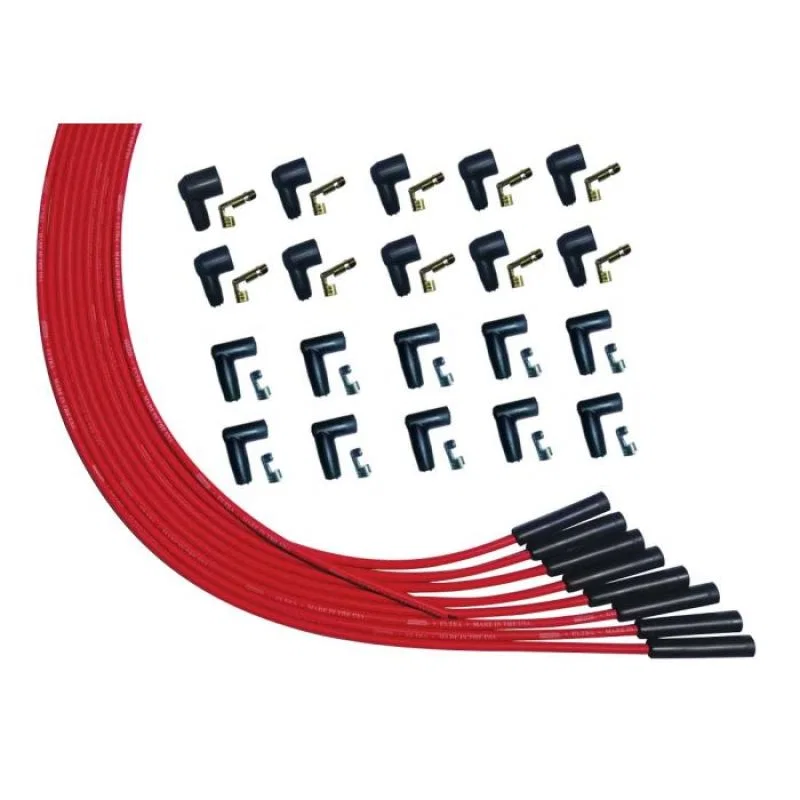Moroso 52000, V8 Universal Str Plug HEI & Non-HEI Ultra Spark Plug Wire Set - Red