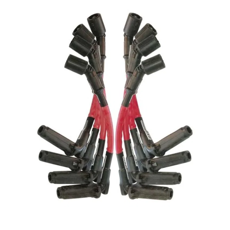 Moroso 52534, 11in Long Sleeved Coil On Plug Ultra Spark Plug Wire Set - Red