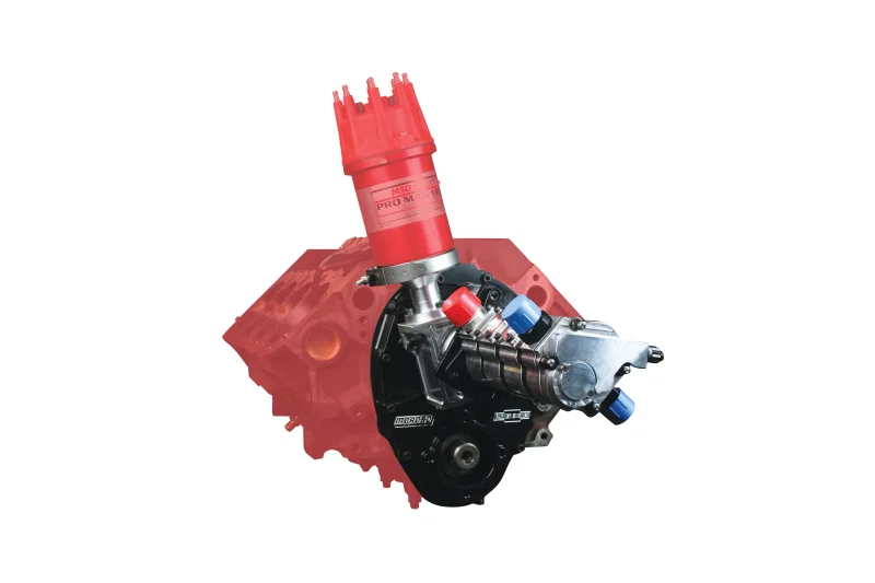 Moroso 60205, Chevrolet Small Block Timing Cover Magneto Kit - Non-Raised Cam - Sprint Car