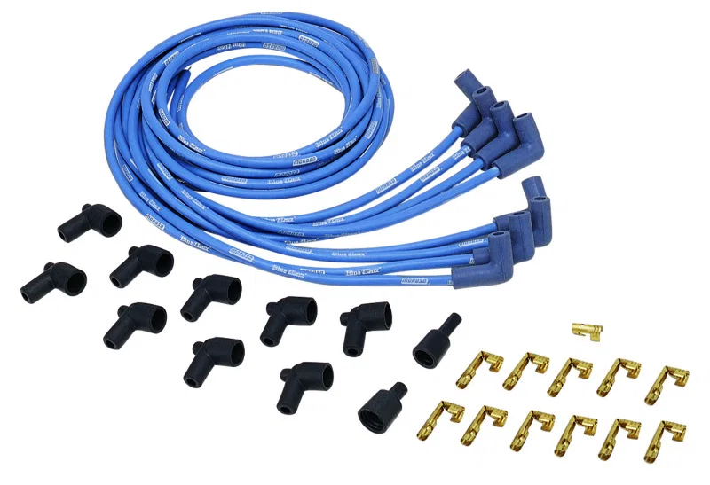 Moroso 72820, Universal Ignition Wire Set - Blue Max - Solid Core - 90 Degree - 36in