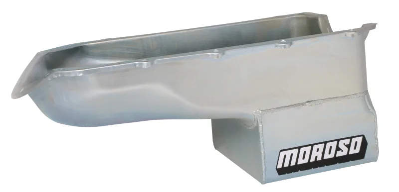 Moroso 20490, Pontiac V-8 (301-455) Extra Deep Wet Sump 8qt 9.75in Steel Oil Pan