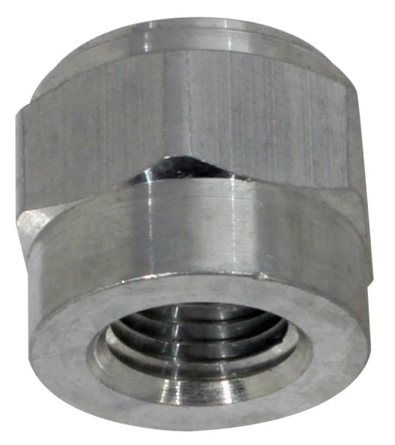 Moroso 22725, 1/4in NPT Female Weld-On Bung - Aluminum - Single