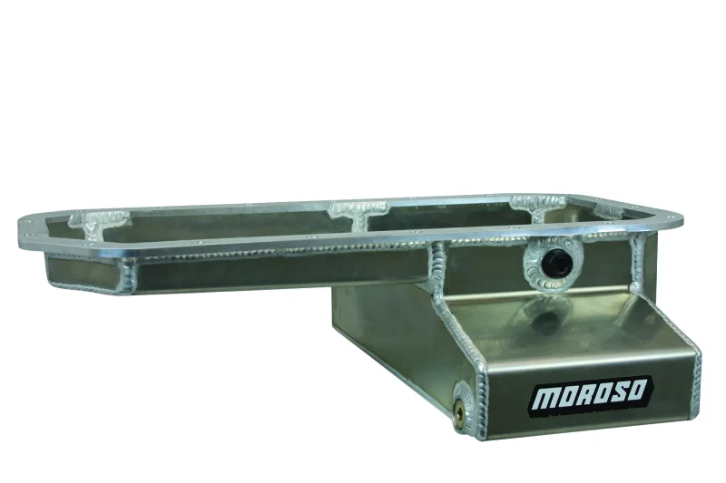 Moroso 20936, Toyota 2RZFE/3RZFE Kicked Out Wet Sump 5qt 5.5in Aluminum Oil Pan