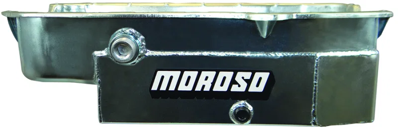 Moroso 21325, Pre-80 Chevrolet Small Block (w/1in Inspection Bung) Wet Sump 8qt 6.5in Steel Oil Pan