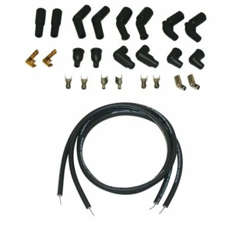 Moroso 27286, 78-15 Harley-Davidson Universal Suppression Core Wire Set - Black