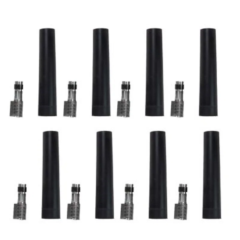 Moroso 73858, Ultra 40 Short Straight Ends Spark Plug Boot and Terminal Kit - Set of 8