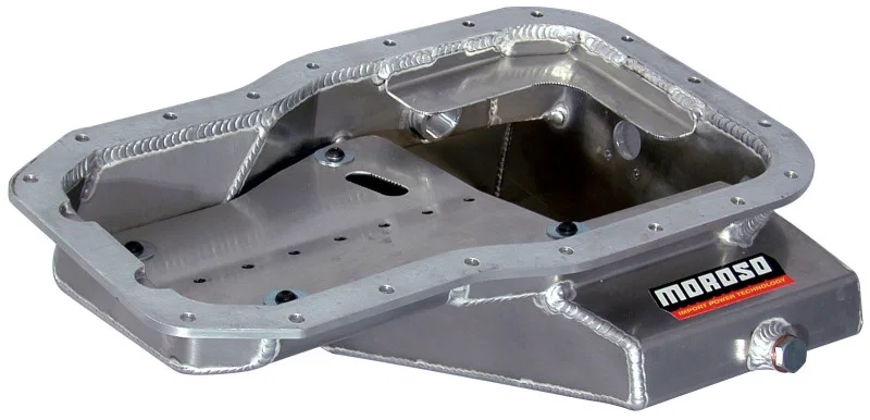Moroso 20935, Toyota 3SGT 2.0L Turbo/5SFE Non Turbo Road Race Baffled Wet Sump 6.25qt 7-9/16in Alum Oil Pan