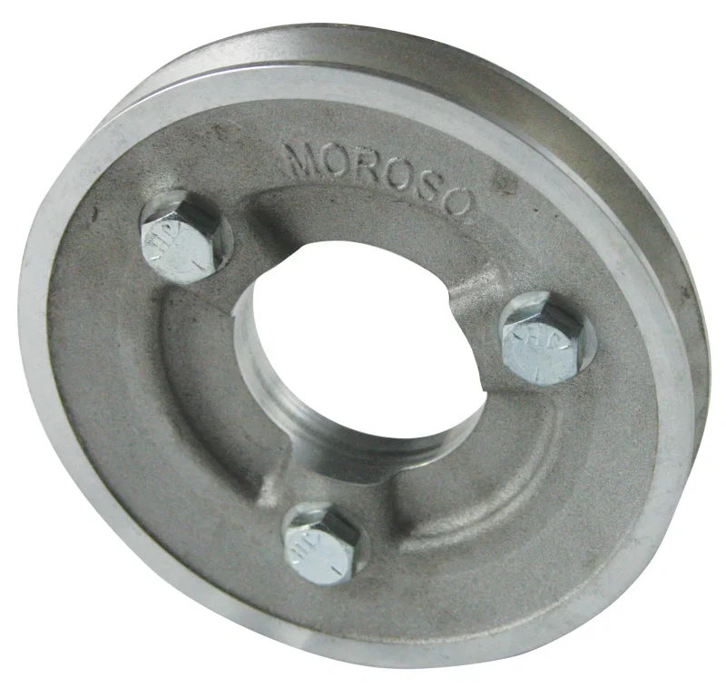 Moroso 64200, Chevrolet Big Block 396-454 (w/Short Pump) Crankshaft Pulley - Single Groove - Cast Aluminum