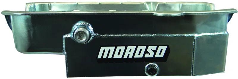 Moroso 21326, 80-85 Chevrolet Small Block (w/1in Inspection Bung) Wet Sump 8qt 6.5in Steel Oil Pan