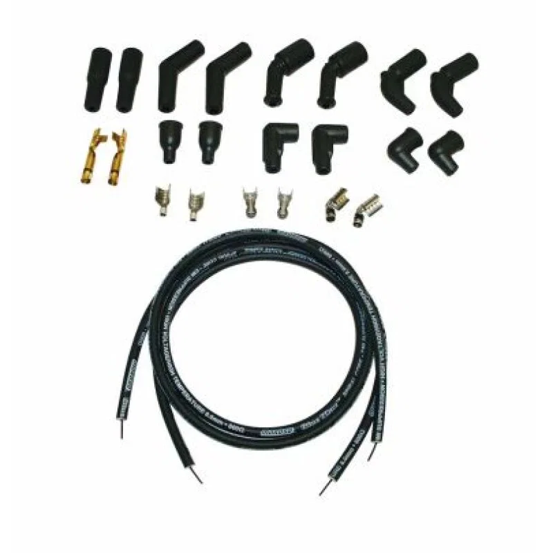 Moroso 27288, 78-15 Harley-Davidson Universal Spiral Core Wire Set - Black
