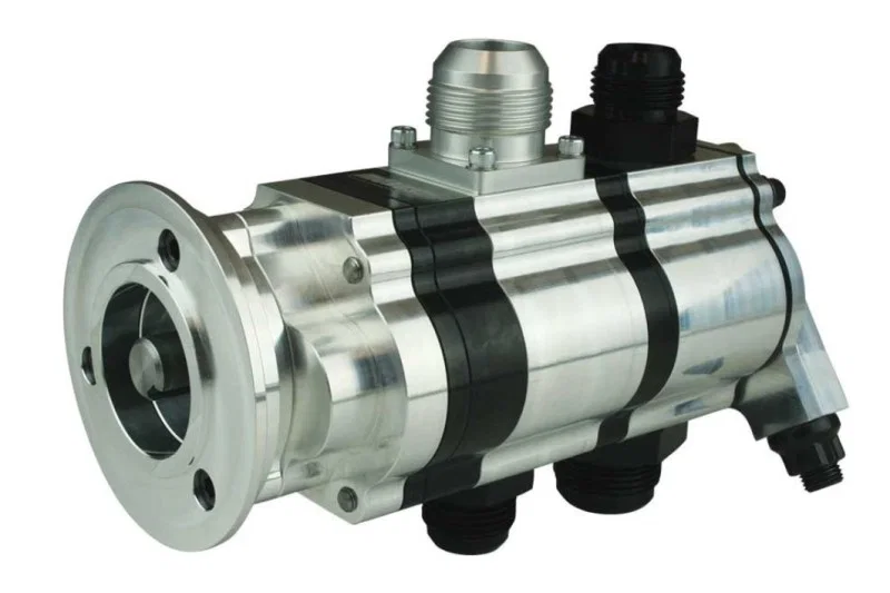 Moroso 22332, Tri-Lobe Dry Sump 2-Stage Oil Pump for Procharger V-Band 1.800 PS
