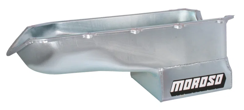 Moroso 20500, Pontiac V-8 (301-455) Deep Wet Sump 7qt 8.5in Steel Oil Pan