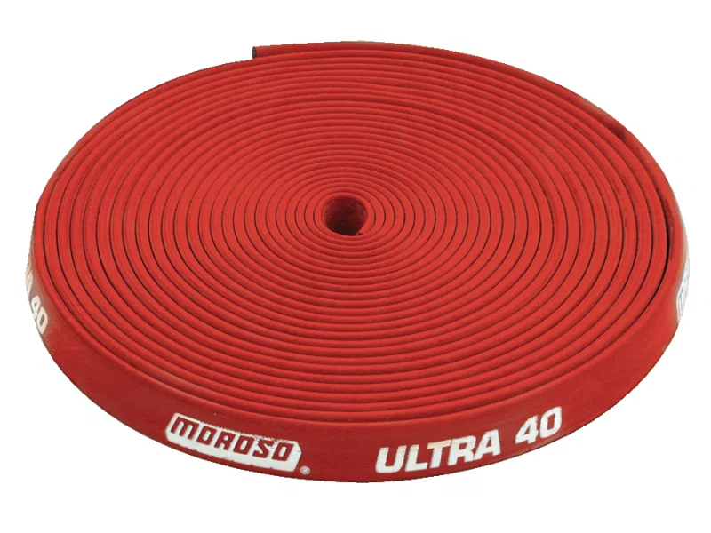Moroso 72013, Insulated Spark Plug Wire Sleeve - Ultra 40 - 8.65mm - Red - 25ft Roll